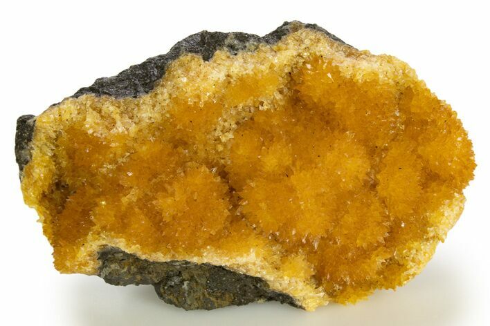Intense Orange Calcite Crystal Cluster - Poland #331994